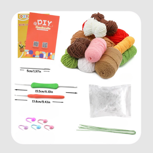 Kit de Crochet - 6 Fleurs en Pot