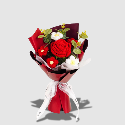 Bouquet de Roses en Crochet