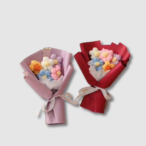 Bouquet Délicat en Crochet