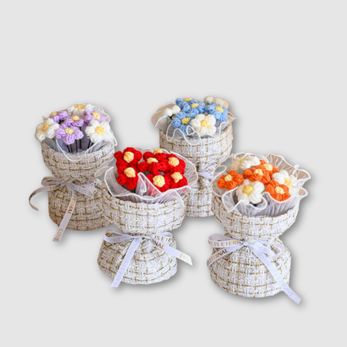 Bouquet de Fleurs en Crochet