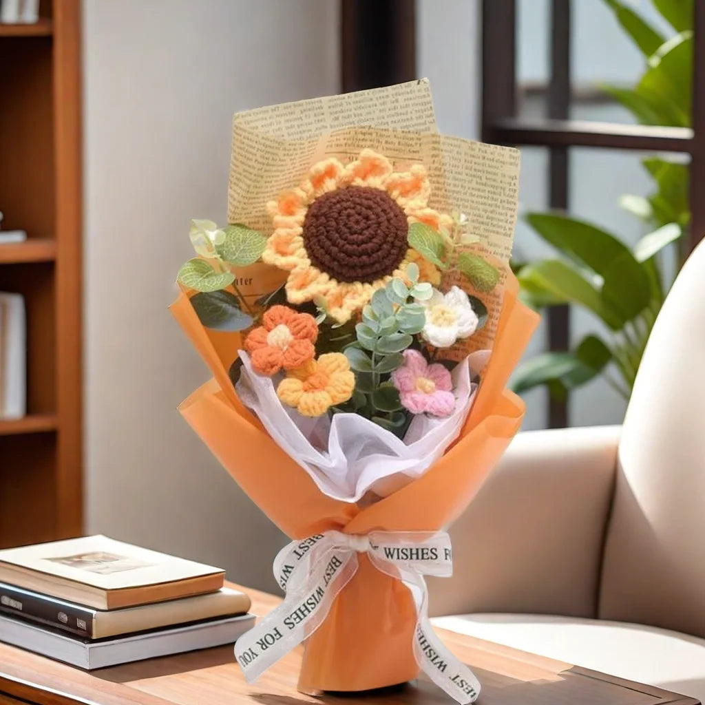 Bouquet Floral Crocheté