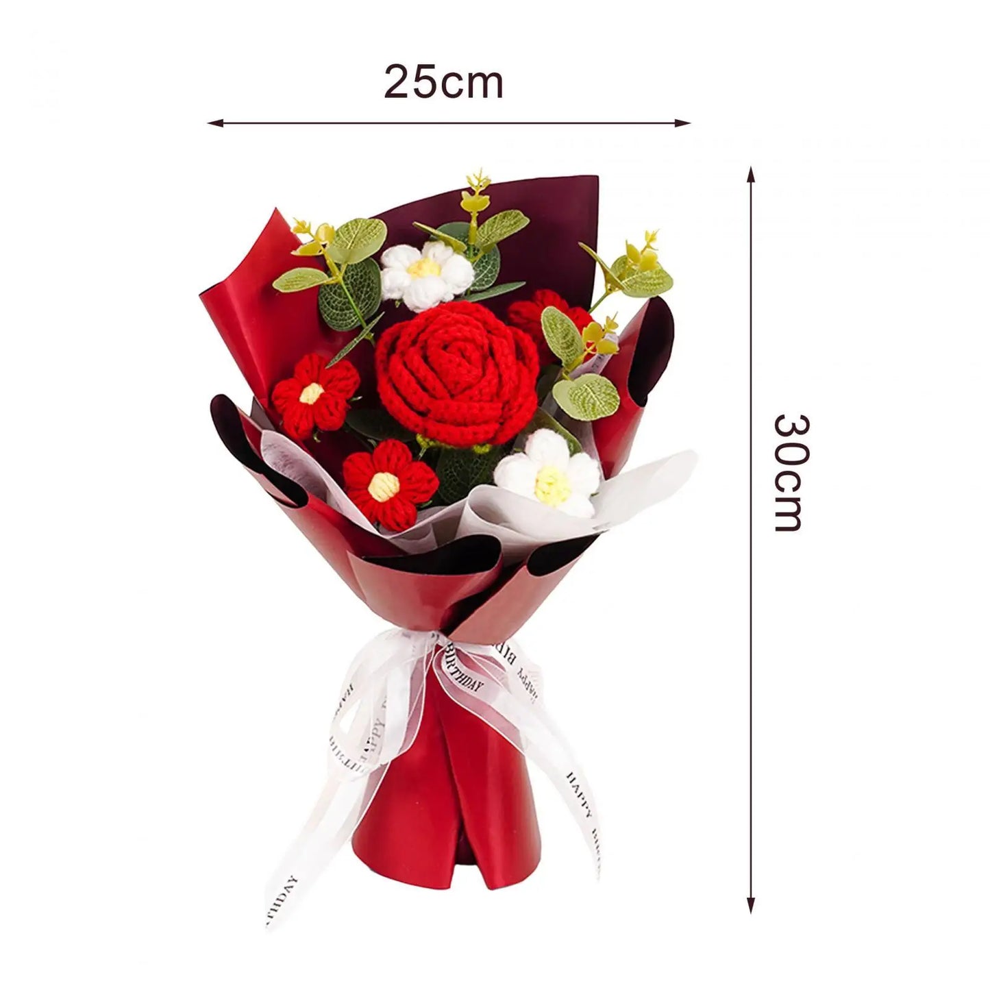 Bouquet de Roses en Crochet