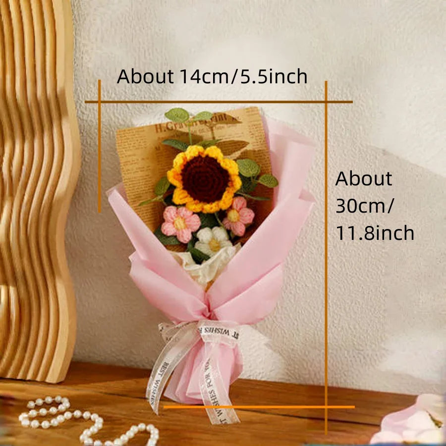 Bouquet Floral Crocheté
