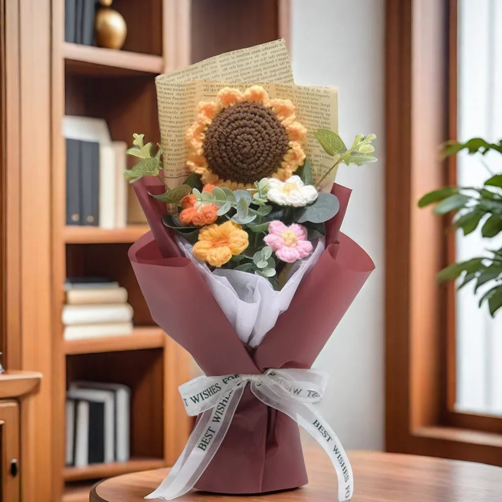 Bouquet Floral Crocheté