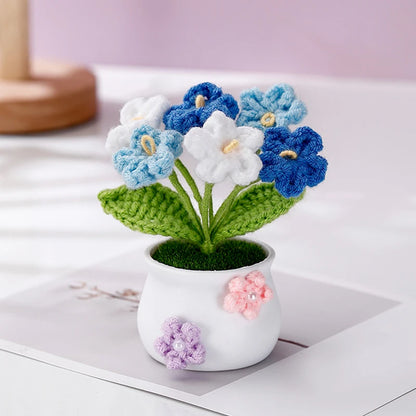 Fleurs crochetées & Vases décoratifs