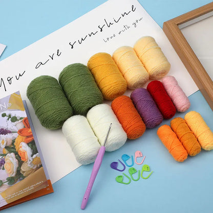 Kit de Bouquet en Crochet - Relaxant & Créatif