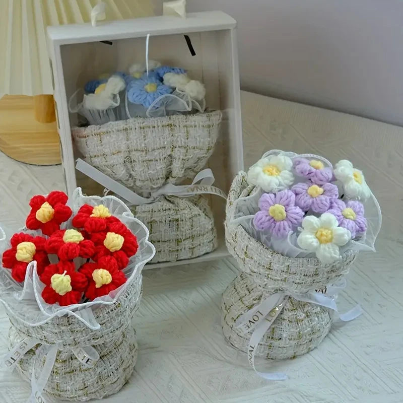 Bouquet de Fleurs en Crochet - Déco élégante